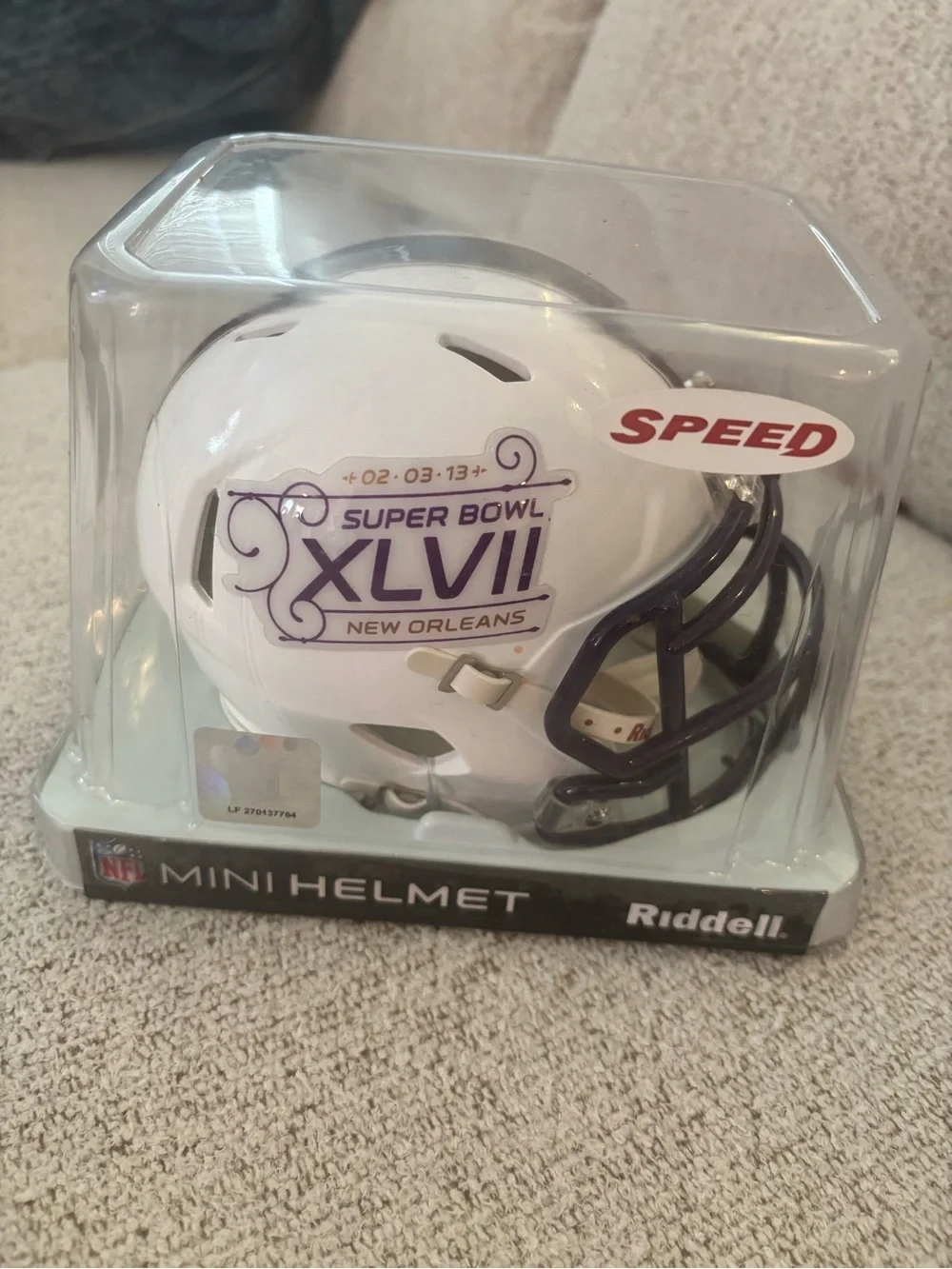 NFL Riddell Mini Helmet Super Bowl XLVII Ravens 49ers -New Orleans  New